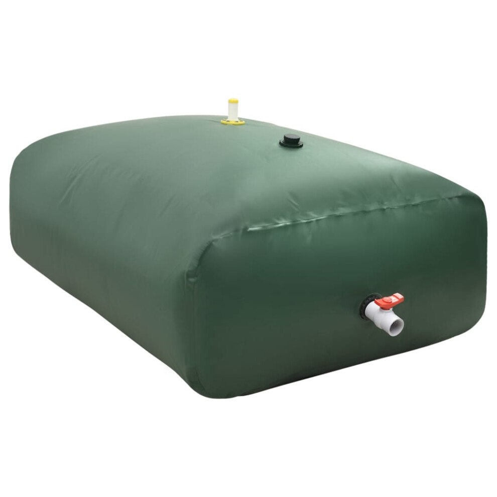 (green, 2100 l) Collapsible Water Tank PVC Water Storage Collecting Tank Unit 3000 L/6000 L