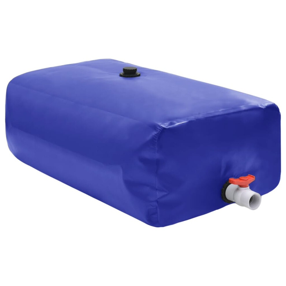 (blue, 670 l) Collapsible Water Tank PVC Water Storage Collecting Tank Unit 3000 L/6000 L