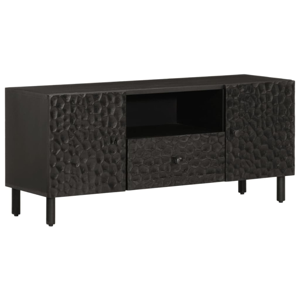 (black) vidaXL TV Cabinet TV Stand Entertainment Centre TV Unit Media Unit Solid Wood