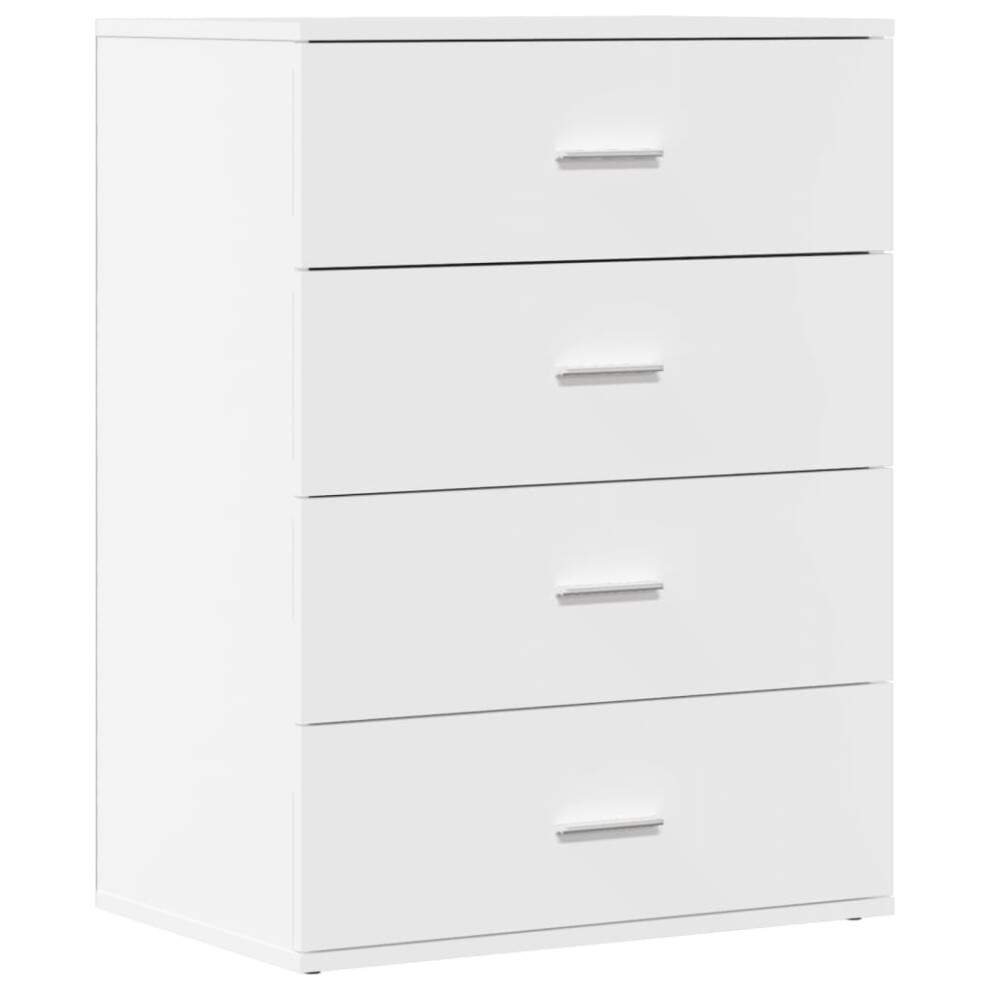 (white) vidaXL Sideboard Storage Cupboard Cabinet Highboard Sonoma Oak Engineered Wood