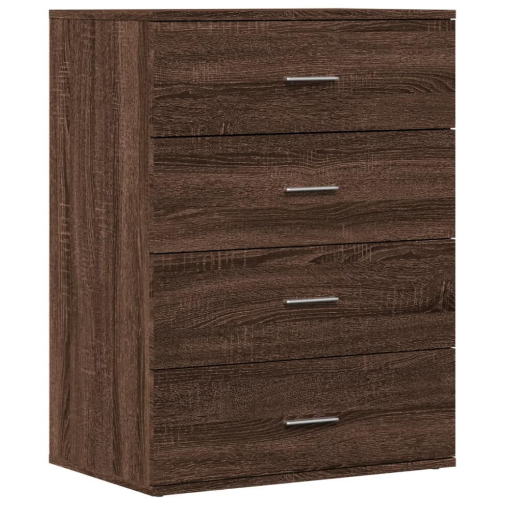 (brown oak) vidaXL Sideboard Storage Cupboard Cabinet Highboard Sonoma Oak Engineered Wood