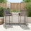 VidaXL vidaXL Garten-Barhocker 2 Stk. Grau Poly Rattan 3