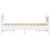 VidaXL vidaXL Bed Frame with Headboard Bed White 135x190 cm Double Solid Wood Pine 5