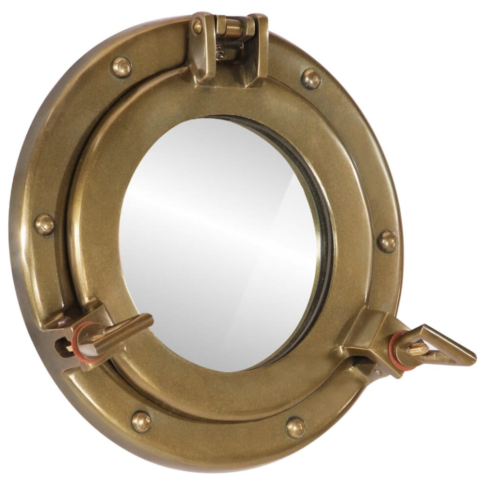 vidaXLÂ Porthole MirrorÂ Wall Hanging Home Chic DecorativeÂ Aluminium and Glass