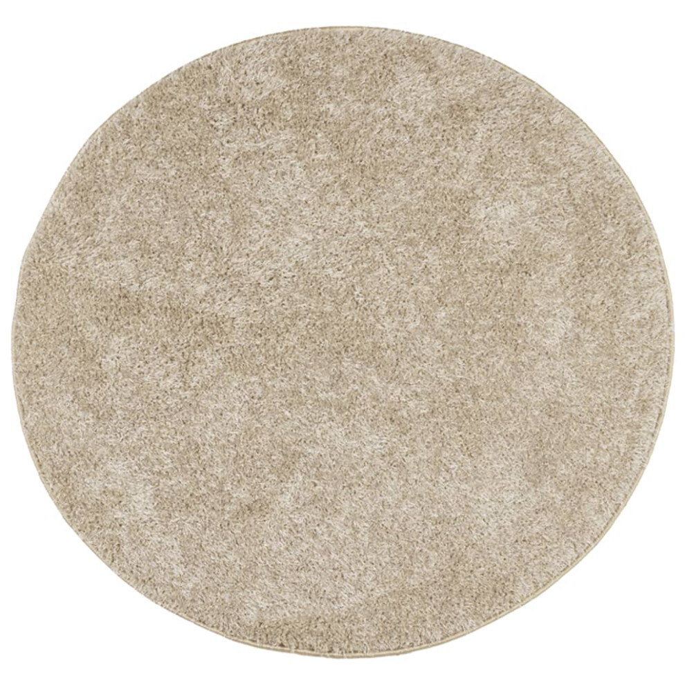 vidaXL Rug Shaggy Rug Fluffy Area Rug Soft ISTAN High Pile Shiny Look Beige