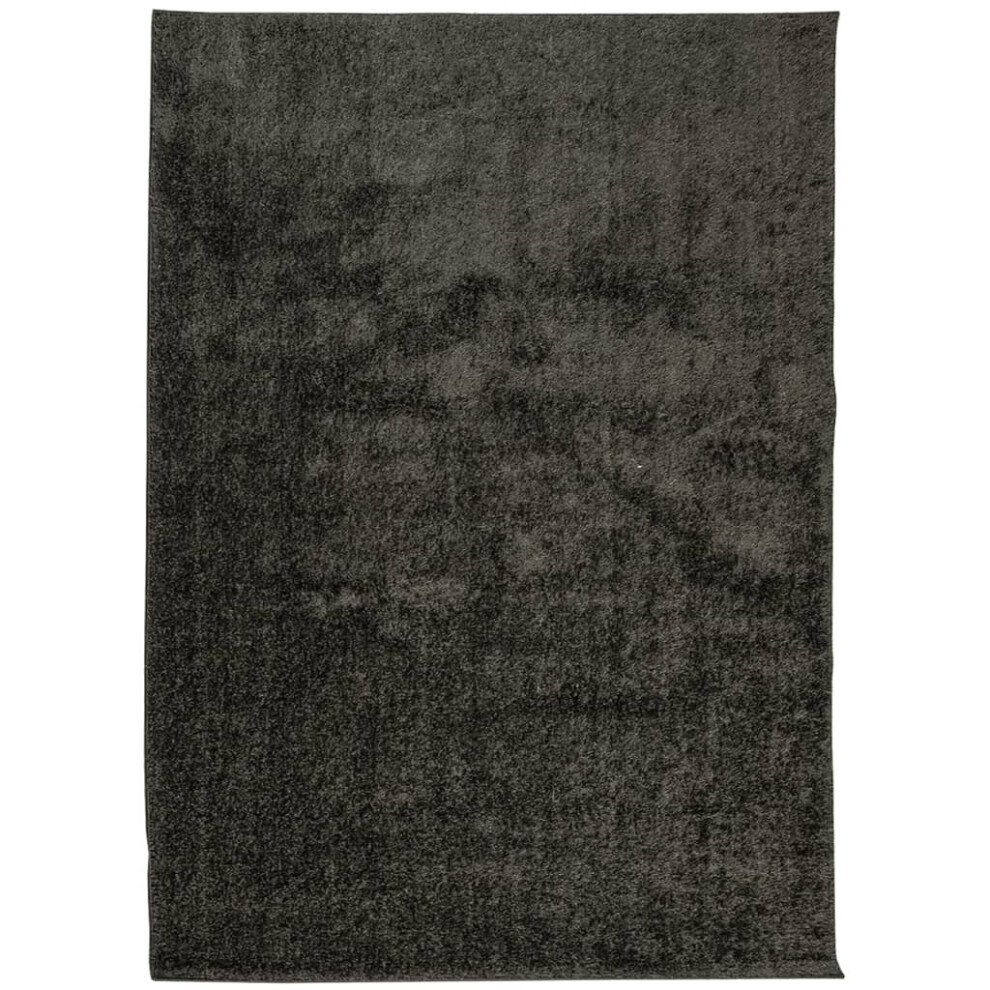 vidaXL Rug Shaggy Rug Fluffy Area Rug ISTAN High Pile Shiny Look Anthracite