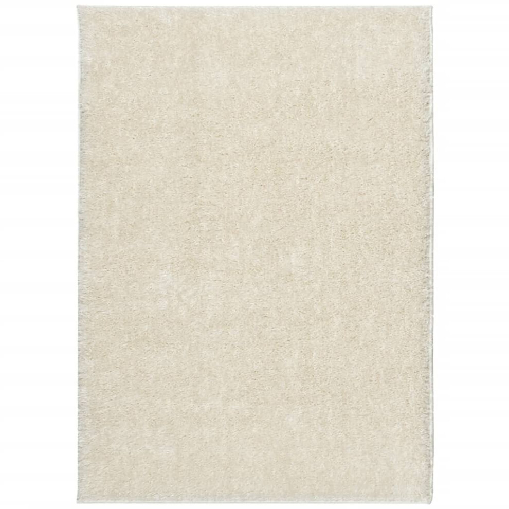 vidaXL Rug Shaggy Rug Fluffy Area Rug Soft ISTAN High Pile Shiny Look Cream