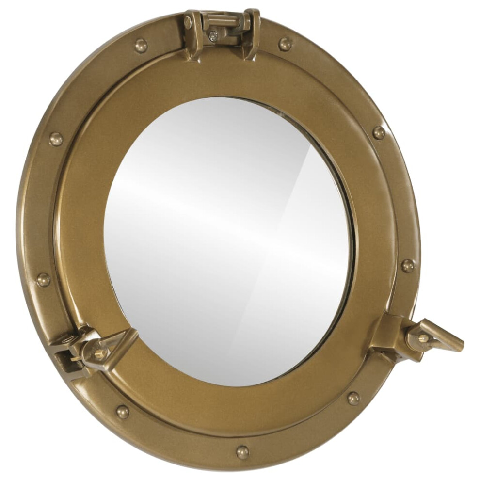 vidaXLÂ Porthole MirrorÂ Wall Hanging Home Chic DecorativeÂ Aluminium and Glass