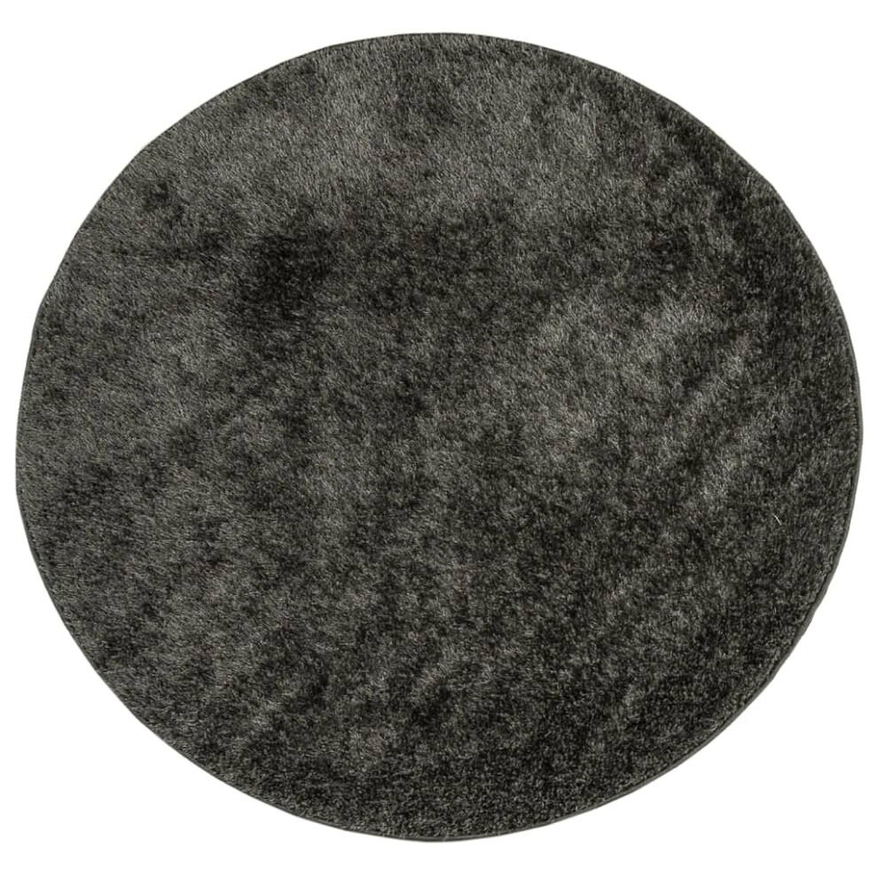 vidaXL Rug Shaggy Rug Fluffy Area Rug ISTAN High Pile Shiny Look Anthracite