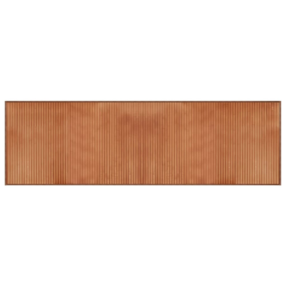 vidaXL Rug Floor Mat Area Rug Hallway Carpet Runner Rectangular Brown Bamboo