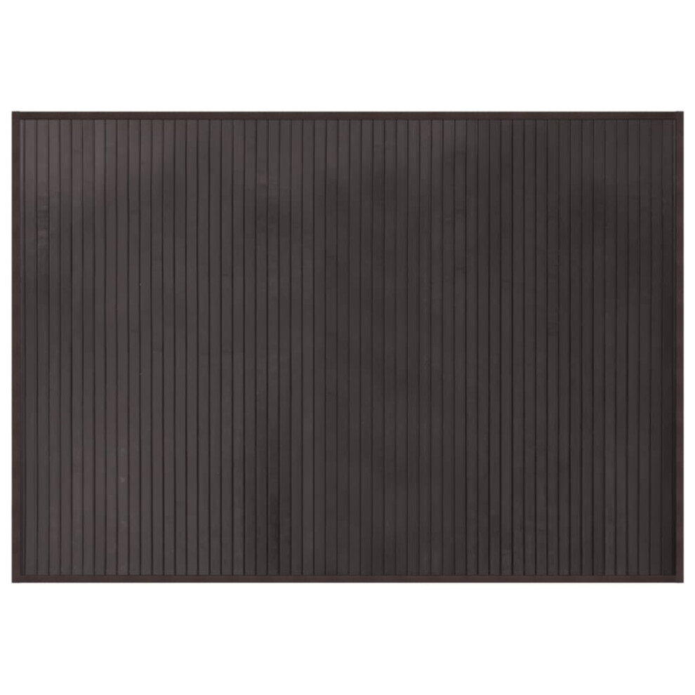 vidaXL Rug Floor Mat Area Rug Carpet Runner Rectangular Dark Brown Bamboo