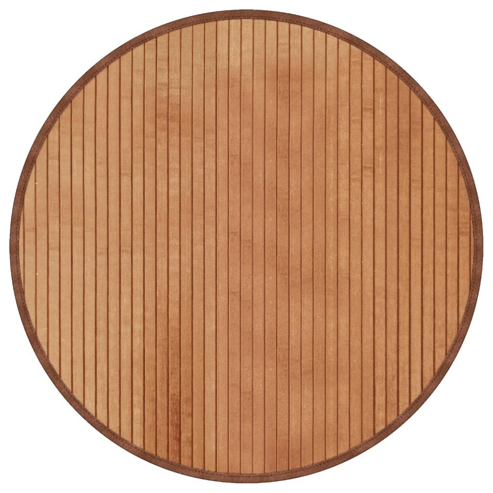 vidaXL Rug Floor Mat Area Rug Kitchen Hall Carpet Runner Round Natural Bamboo