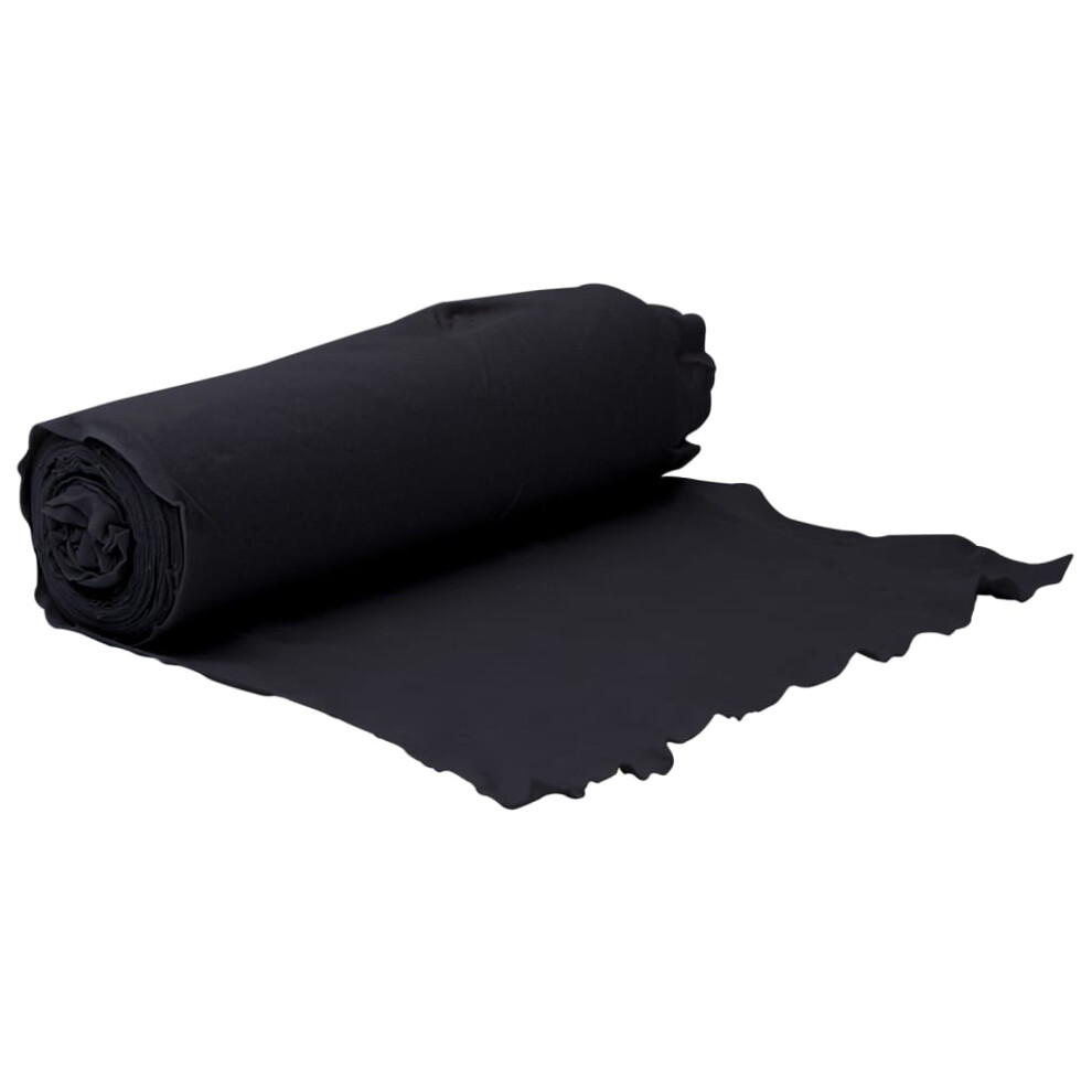 vidaXL Geotextile Membrane Weed Control Fabric Black 1 x 50 m Polyester Fibre