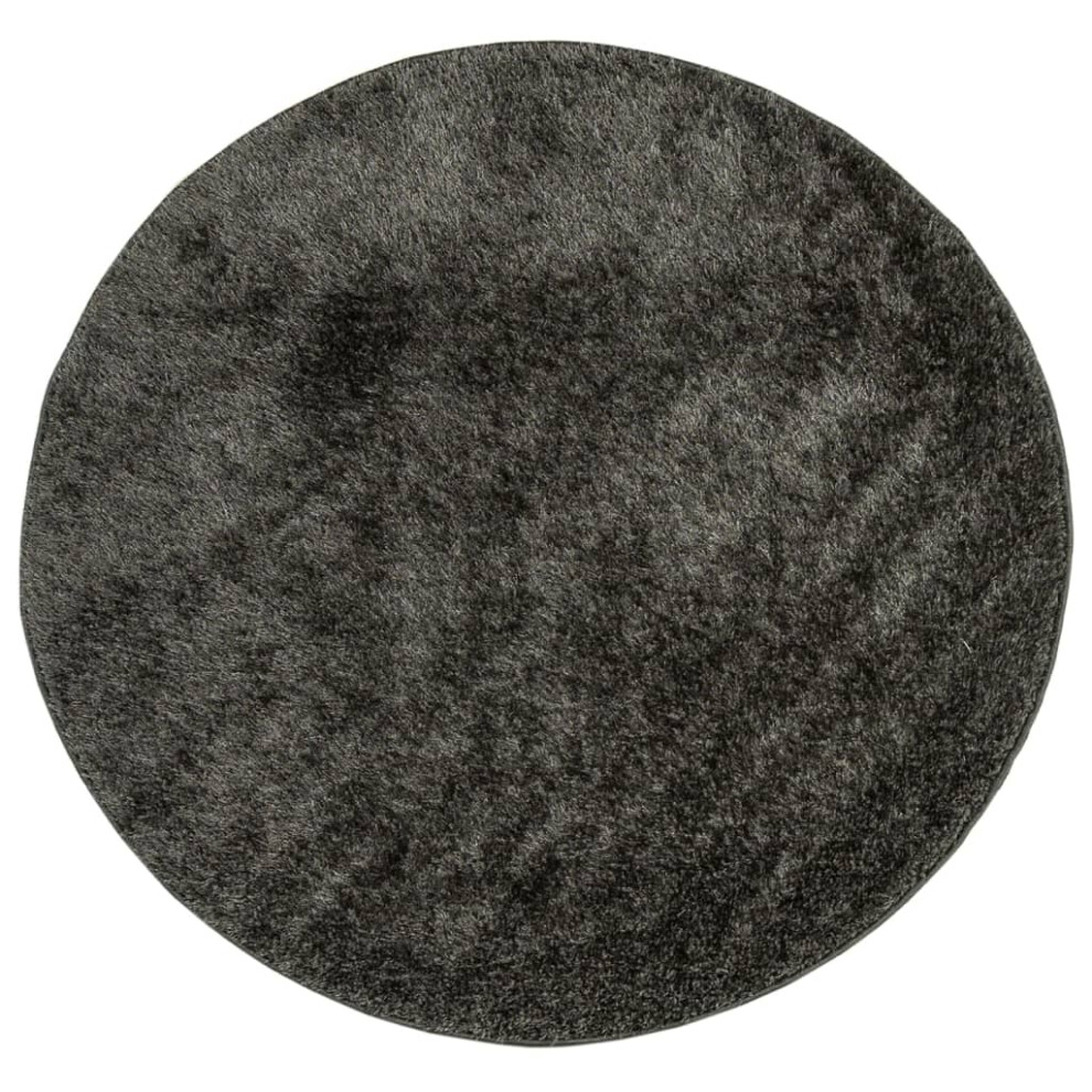 vidaXL Rug Shaggy Rug Fluffy Area Rug ISTAN High Pile Shiny Look Anthracite