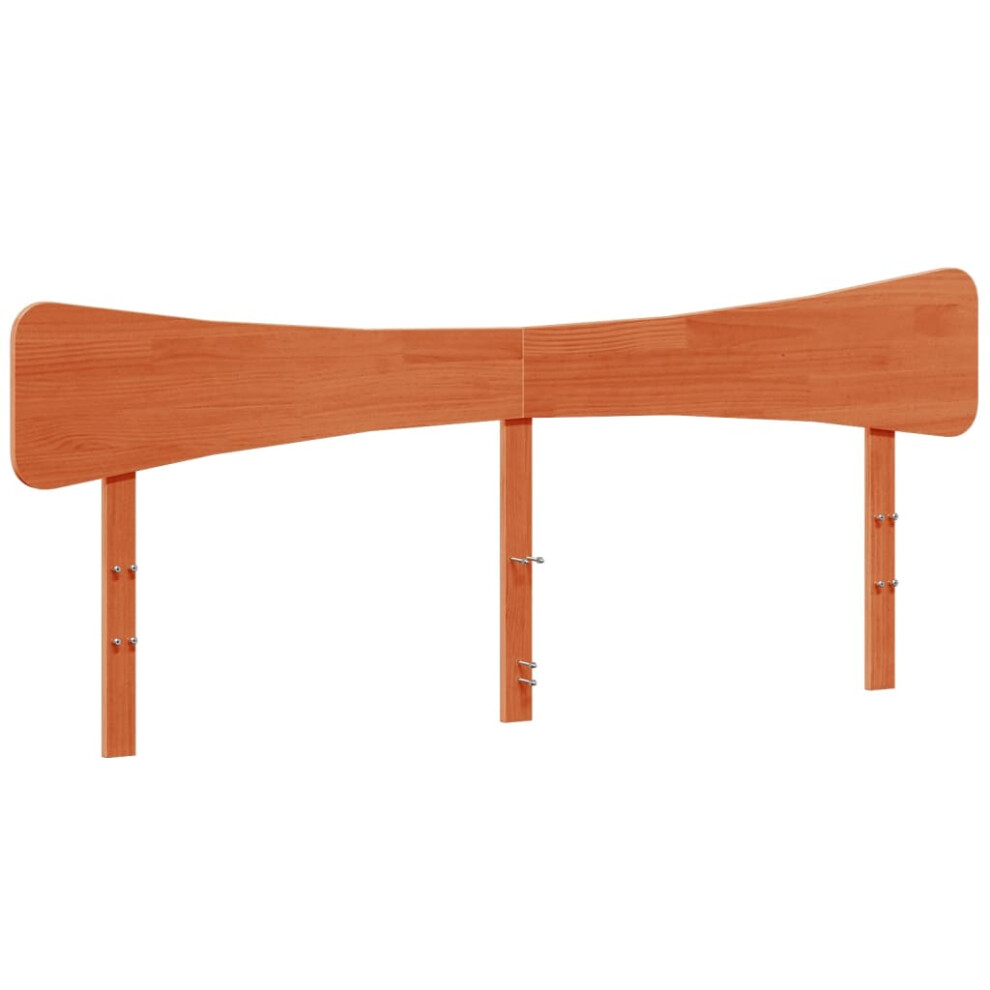 Vidaxl Headboard Bed Header Bed Headboard Wax 200 Cm Solid Wood Pine Brown