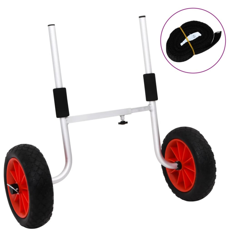 Vidaxl Kayak Trolley Detachable Sup Kayak Cart Boat Carrier 100 Kg Aluminium