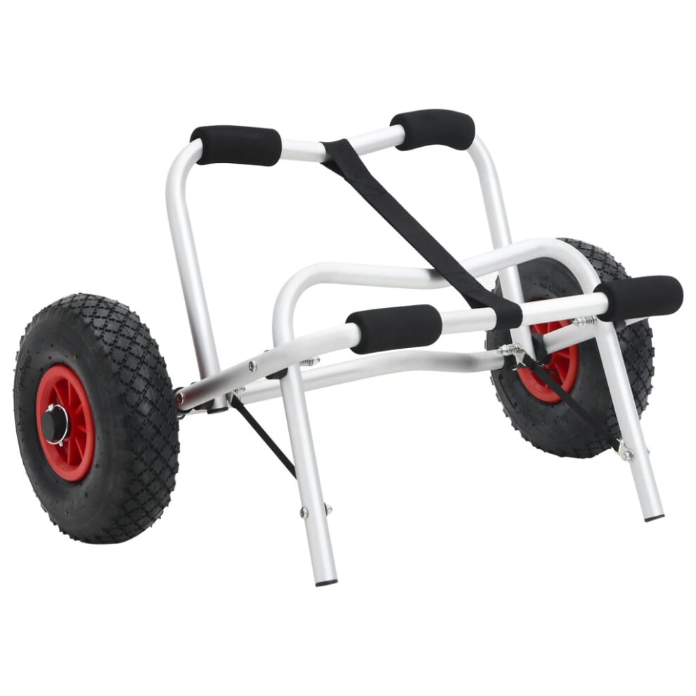 Vidaxl Kayak Trolley Foldable Universal Kayak Cart Boat Carrier 45Kg Aluminium