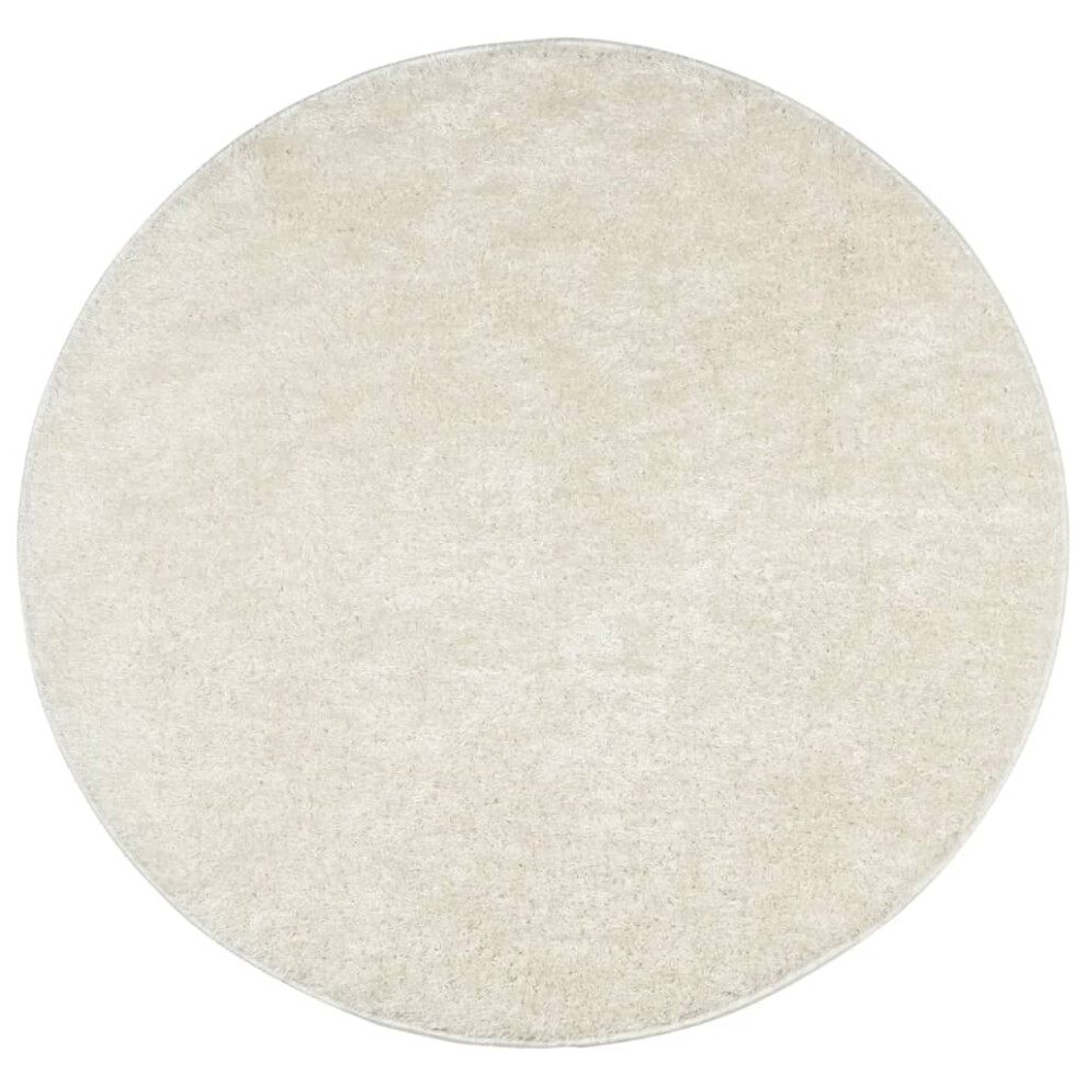 vidaXL Rug Shaggy Rug Fluffy Area Rug Soft ISTAN High Pile Shiny Look Cream