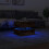 VidaXL vidaXL Coffee Table with LED Lights End Table Side Tea Sofa Table Smoked Oak 5