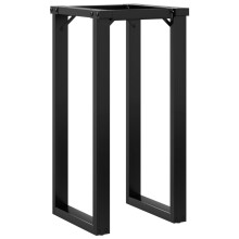 vidaXL Dining Table Legs O-Frame Desk Legs DIY Metal Furniture Legs Steel