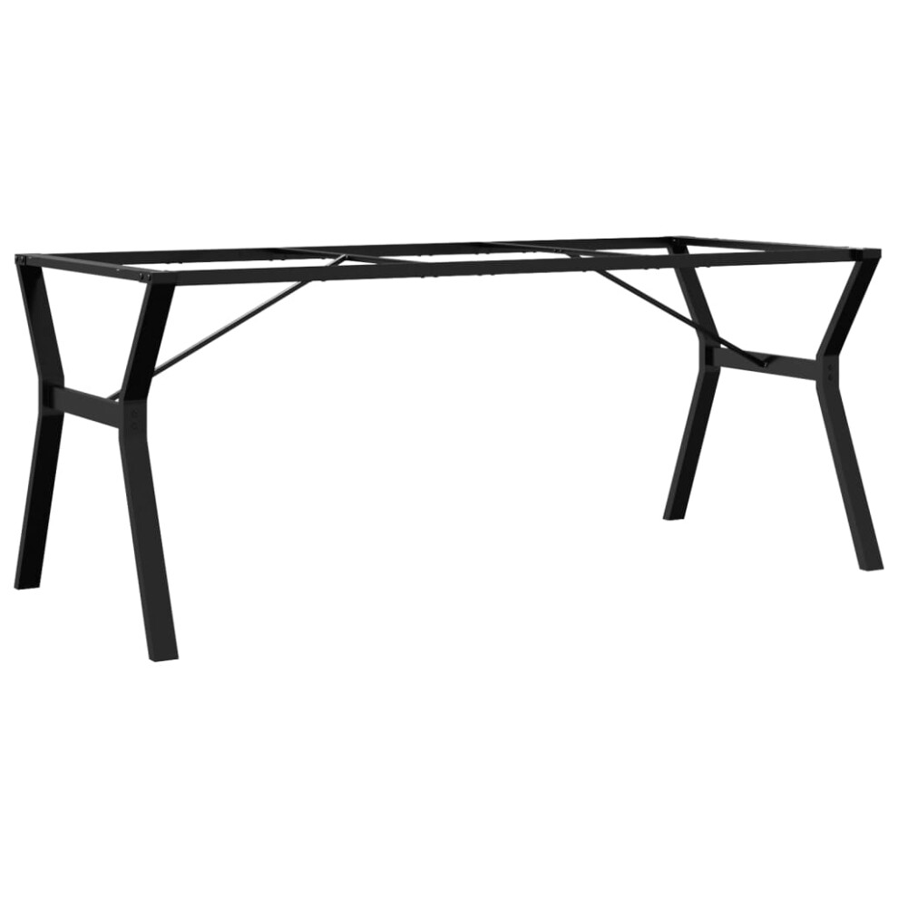 vidaXL Dining Table Legs Y-Frame Desk Legs DIY Metal Furniture Legs Steel