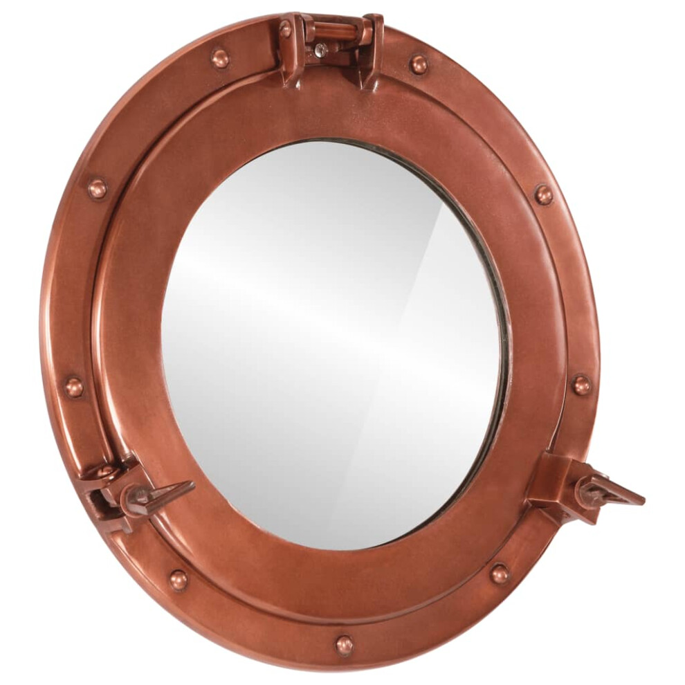 vidaXLÂ Porthole MirrorÂ Wall Hanging Home Chic DecorativeÂ Aluminium and Glass