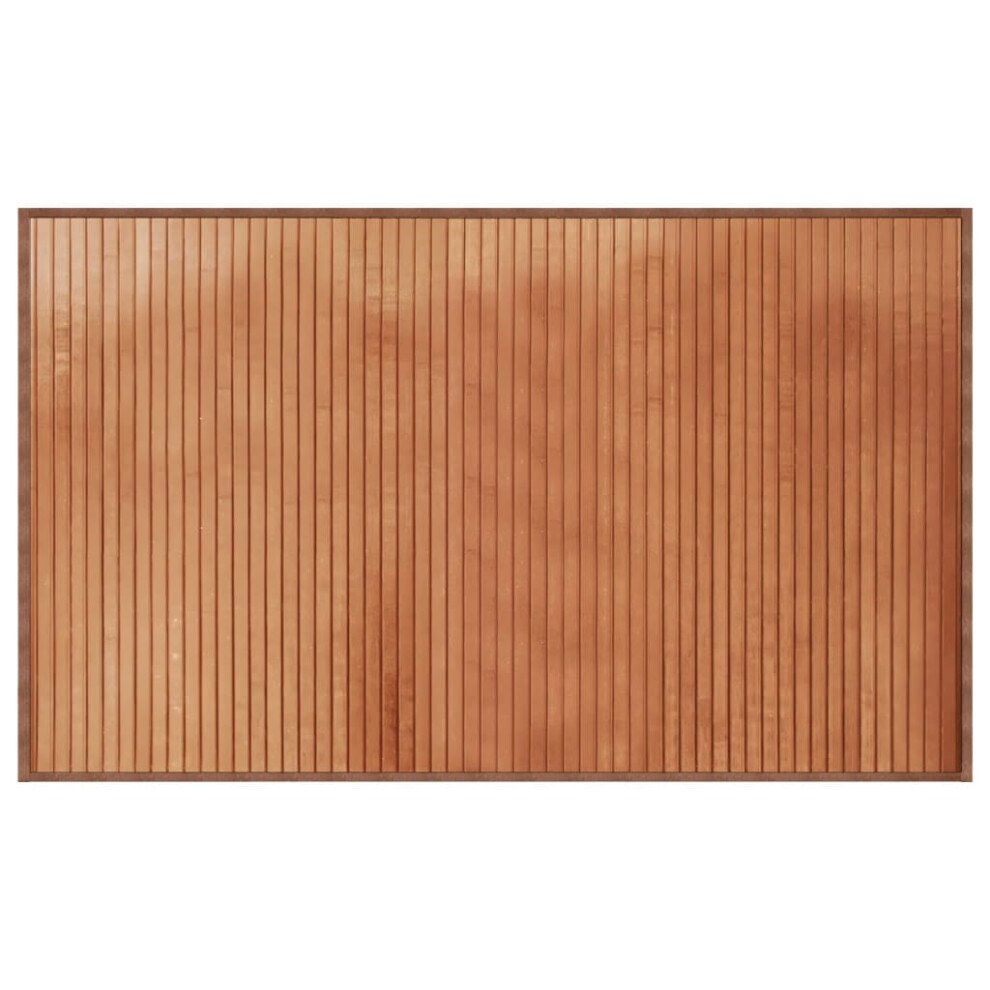 Vidaxl Rug Floor Mat Area Rug Hallway Carpet Runner Rectangular Bamboo Brown