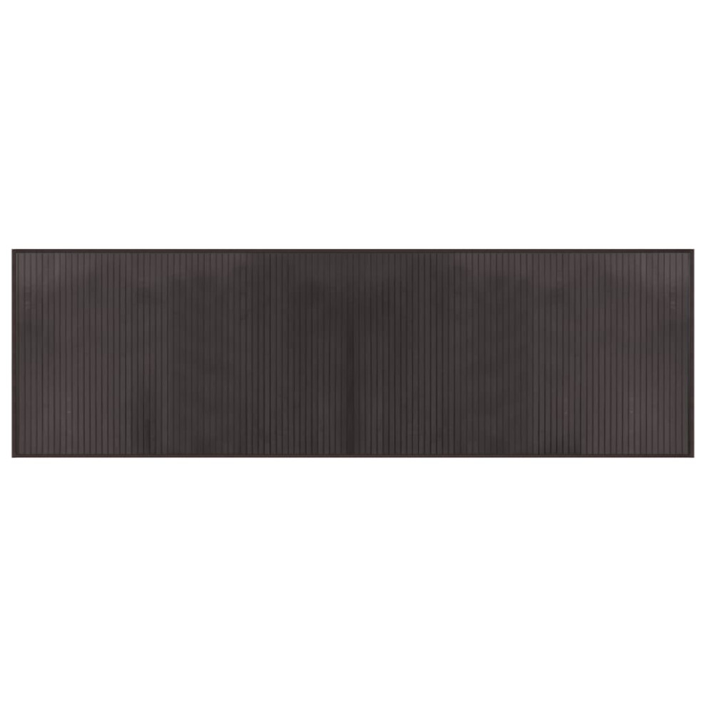 Vidaxl Rug Floor Mat Area Rug Carpet Runner Rectangular Dark Bamboo Brown
