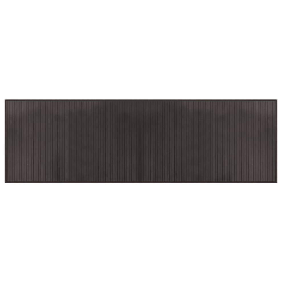 vidaXL Rug Floor Mat Area Rug Carpet Runner Rectangular Dark Brown Bamboo