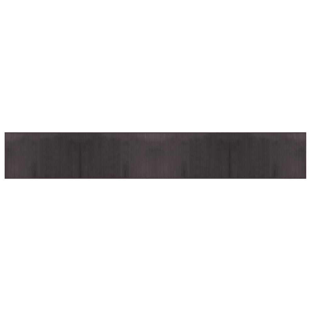 vidaXL Rug Floor Mat Area Rug Carpet Runner Rectangular Dark Brown Bamboo