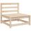 VidaXL vidaXL 6 Piece Patio Sofa Set Solid Wood Pine 5