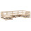 VidaXL vidaXL 6 Piece Patio Sofa Set Solid Wood Pine 2