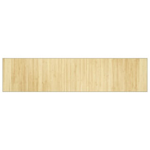 vidaXL Teppich Rechteckig Hell Natur 70x300 cm Bambus
