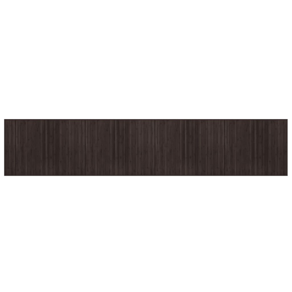 vidaXL Rug Floor Mat Area Rug Carpet Runner Rectangular Dark Brown Bamboo