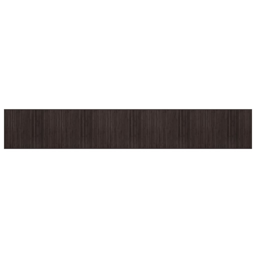 vidaXL Rug Floor Mat Area Rug Carpet Runner Rectangular Dark Brown Bamboo