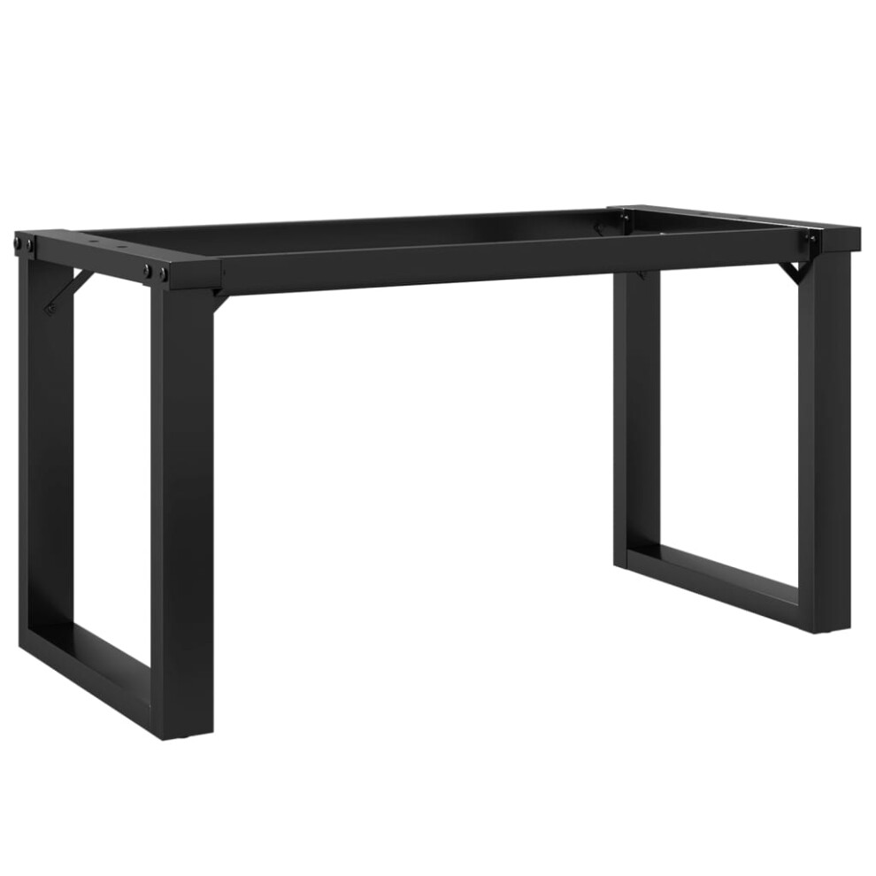 vidaXL Coffee Table Legs O-Frame Desk Legs Metal Furniture Legs Cast Iron