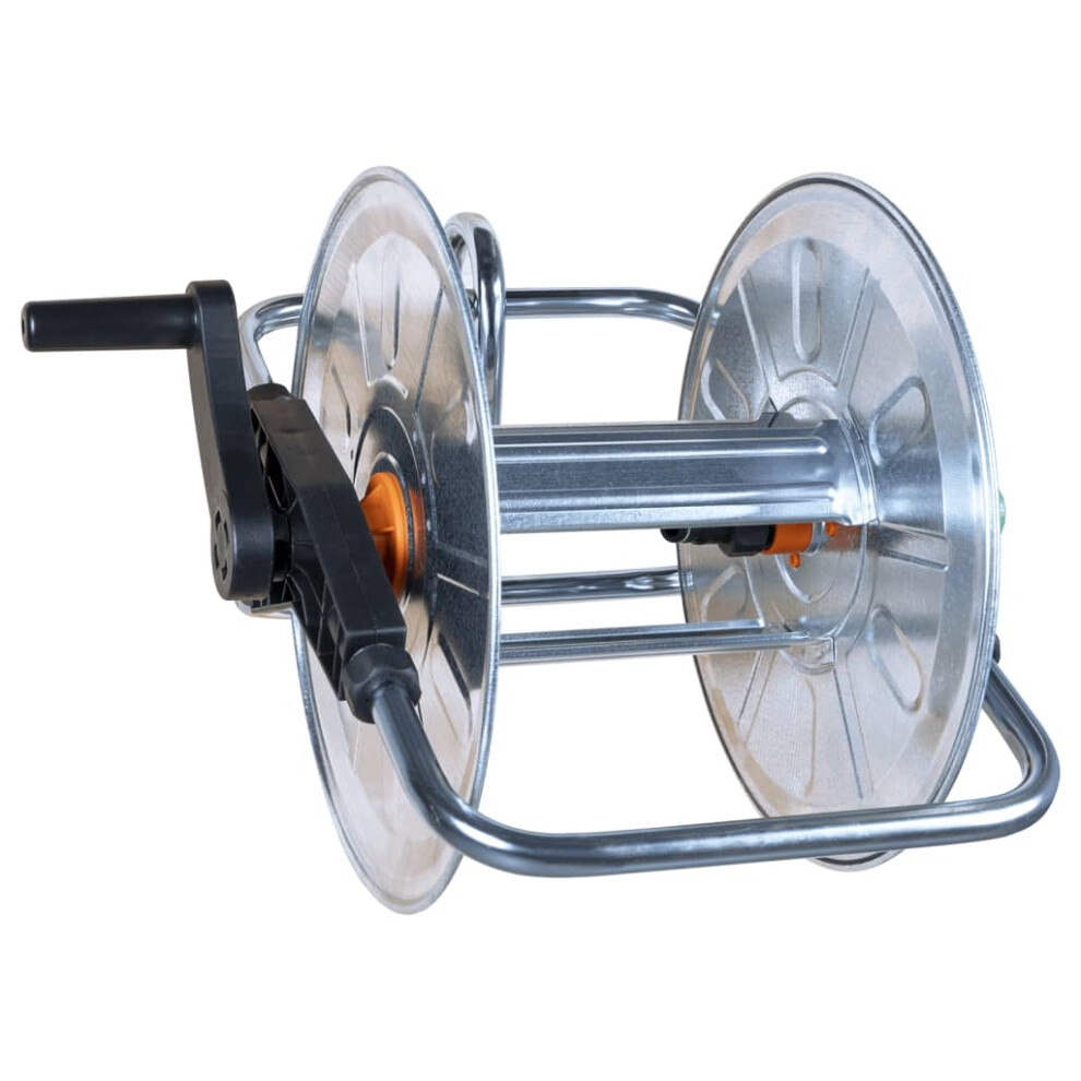 vidaXL Hose Reel Wall Mounted for 50 m 1/2" or 35 m 3/4" Hose Storage Steel