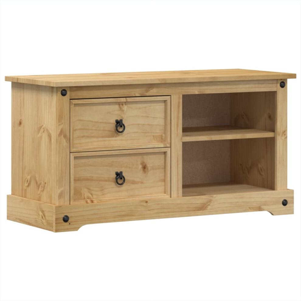 Vidaxl Tv Cabinet Entertainment Centre Tv Stand Media Tv Unit Solid Wood Pine