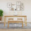 VidaXL vidaXL Dining Bench Hallway Dining Room Seat Kitchen Bench Solid Wood Pine 3