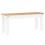 VidaXL vidaXL Dining Bench Hall Dining Room Seat Kitchen Bench White Solid Wood Pine 1