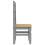 VidaXL vidaXL Dining Chairs Dining Room Kitchen Chair 2 pcs Grey Solid Wood Pine 6