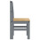 VidaXL vidaXL Dining Chairs Dining Room Kitchen Chair 2 pcs Grey Solid Wood Pine 6