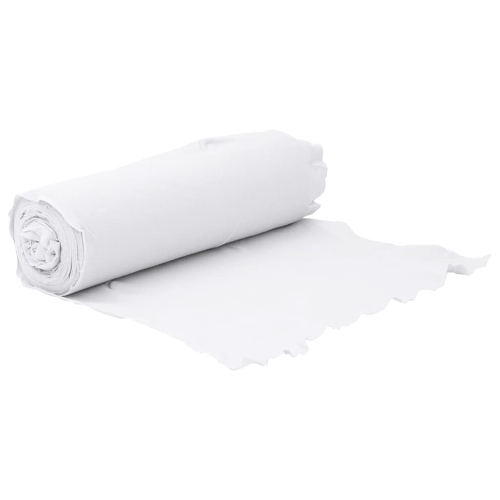 vidaXL Geotextile Membrane Weed Control Fabric White 1 x 10 m Polyester Fibre