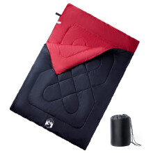 vidaXL Double Sleeping Bag with Pillows for Adults Camping Hiking 3-4 Seasons