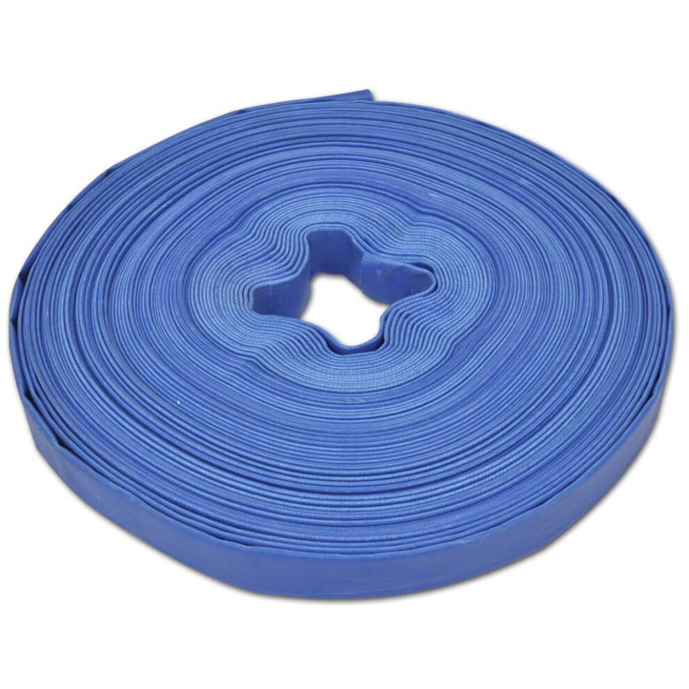 vidaXL Flat Hose 100 M 1" PVC Plumbing Pump Water Discharge Hose Lay Flat Pipe