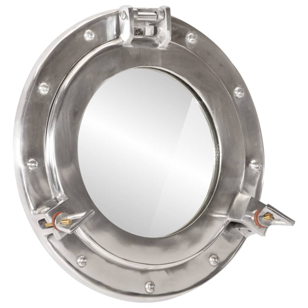 vidaXLÂ Porthole MirrorÂ Wall Hanging Home Chic DecorativeÂ Aluminium and Glass