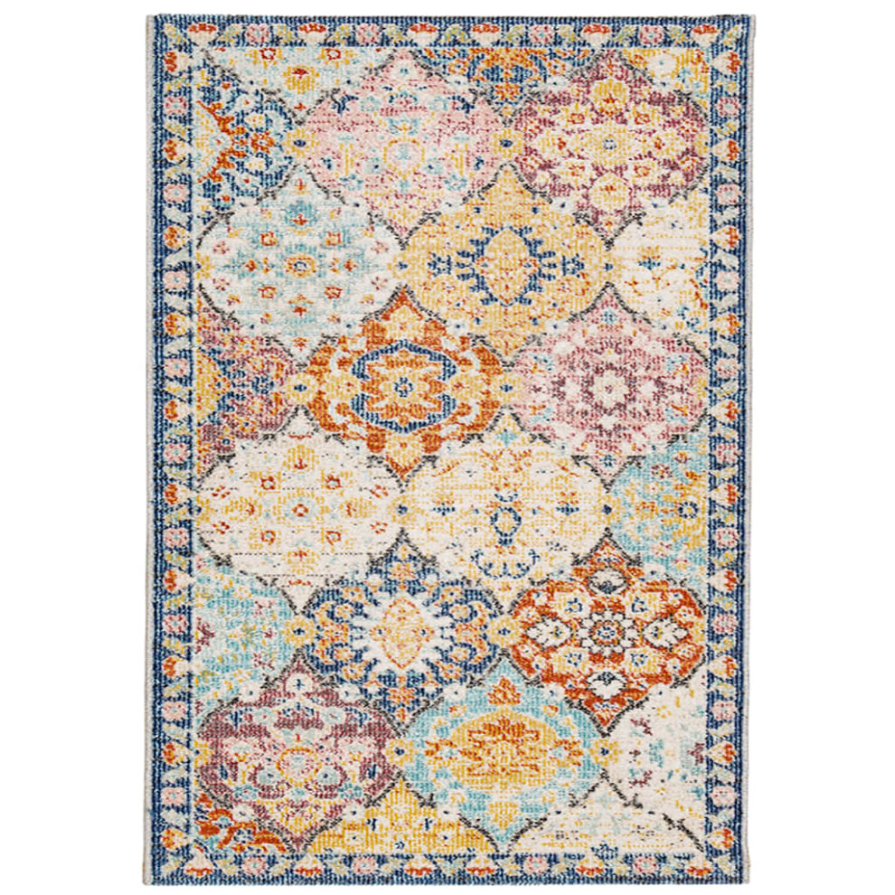 vidaXL Rug Floor Mat Area Rug Hallway Carpet Indoor and Outdoor Vintage Design