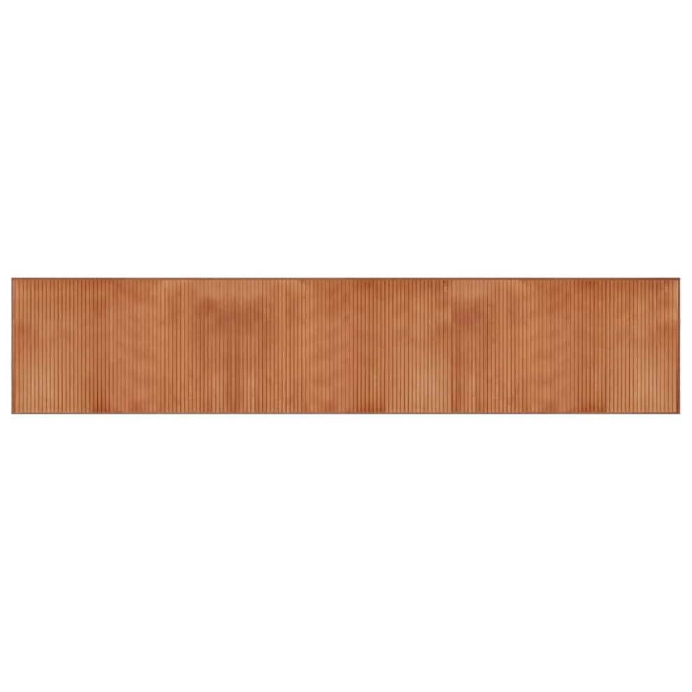 Vidaxl Rug Floor Mat Area Rug Hallway Carpet Runner Rectangular Bamboo Brown