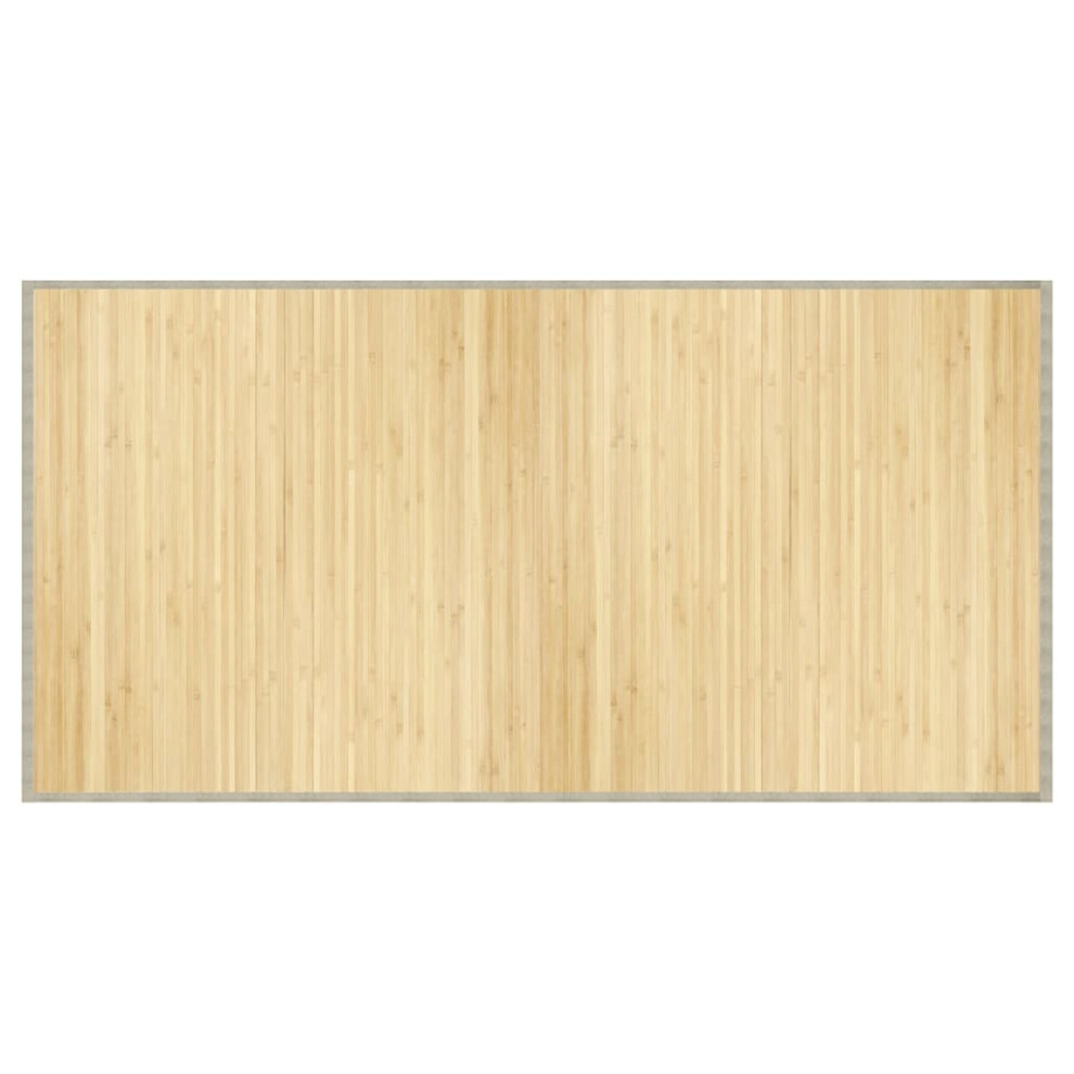 Vidaxl Rug Floor Mat Area Rug Carpet Runner Rectangular Light Natural Bamboo