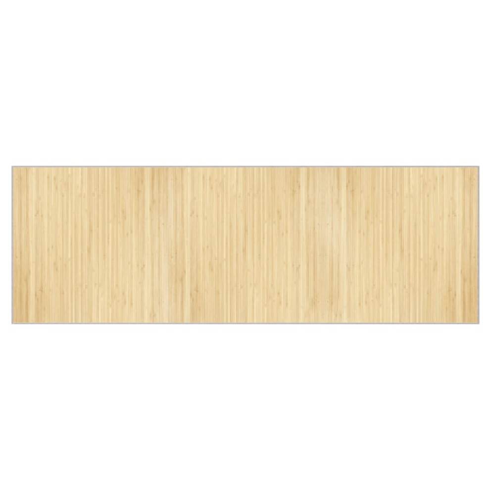 vidaXL Rug Floor Mat Area Rug Carpet Runner Rectangular Light Natural Bamboo
